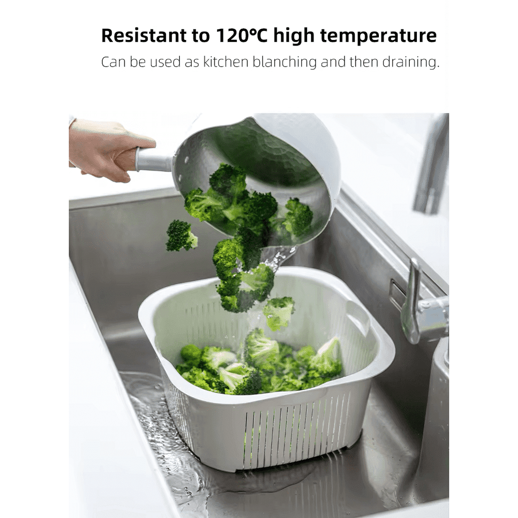 Shimoyama Multi-Purpose Colander Washing Basket 2P Set 6.3L