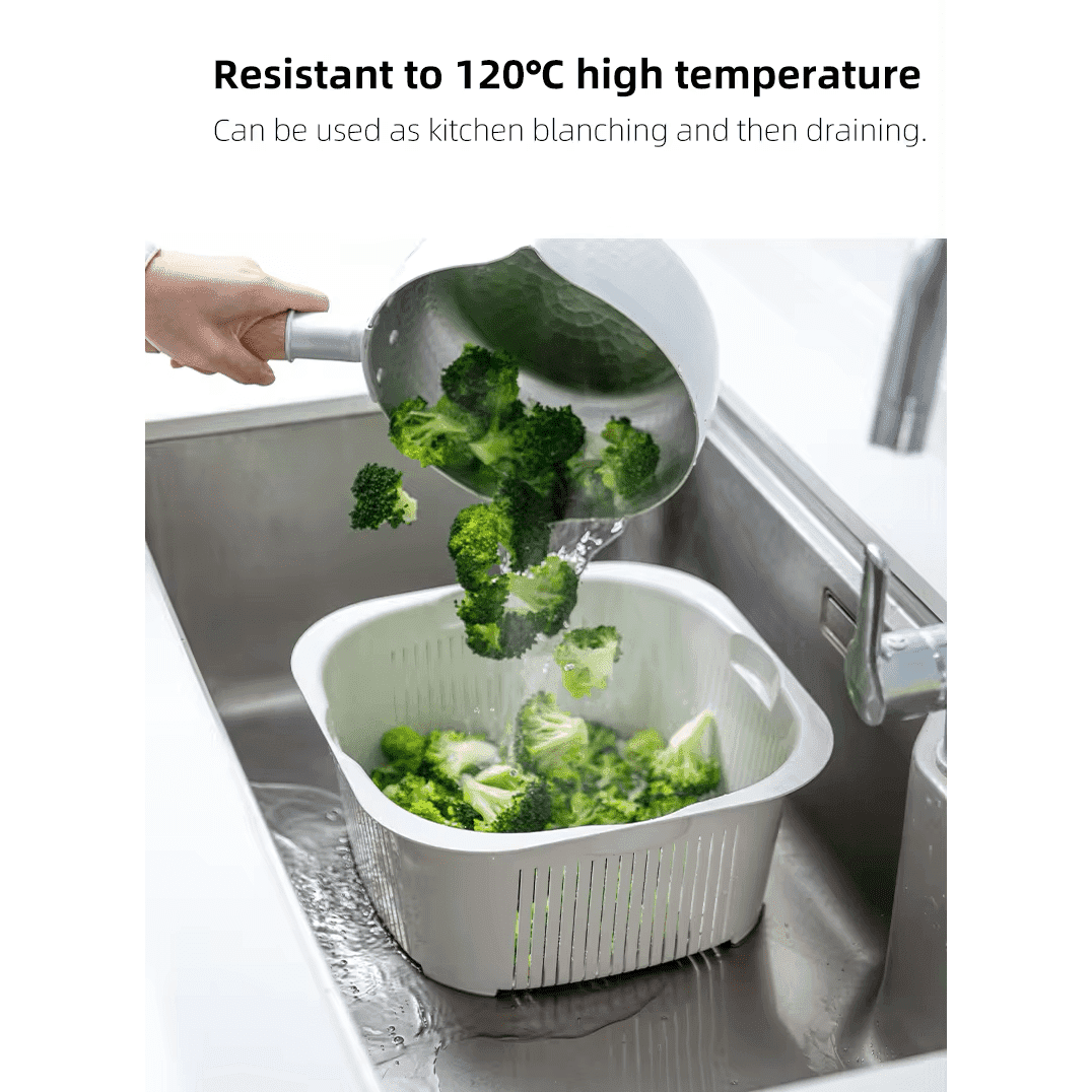 Shimoyama Multi-Purpose Colander Washing Basket 2P Set 6.3L