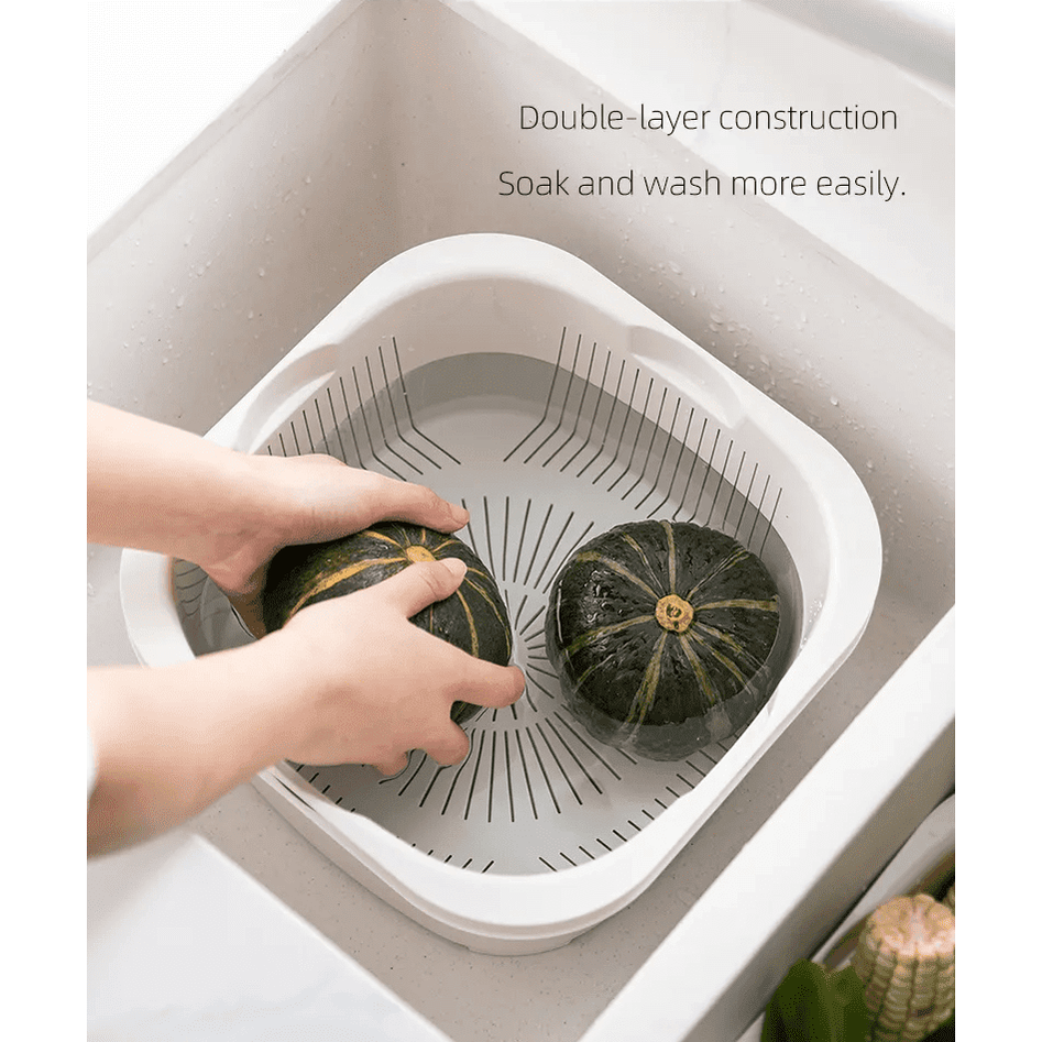 Shimoyama Multi-Purpose Colander Washing Basket 2P Set 6.3L