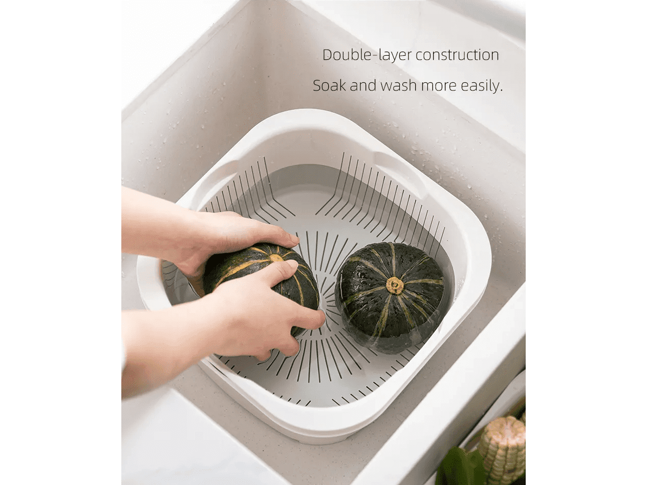 Shimoyama Multi-Purpose Colander Washing Basket 2P Set 6.3L
