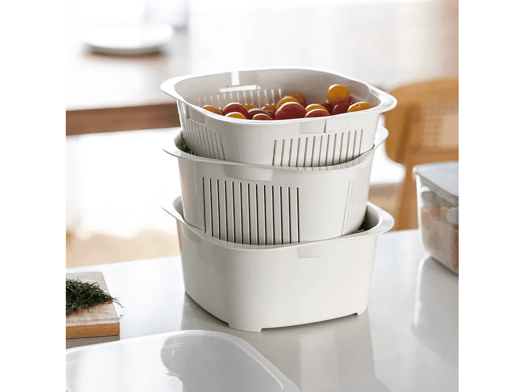 Shimoyama Multi-Purpose Colander Washing Basket 3P Set