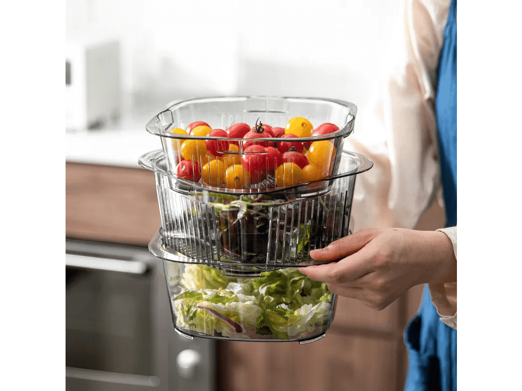 Shimoyama Multi-Purpose Colander Washing Basket 3P Set