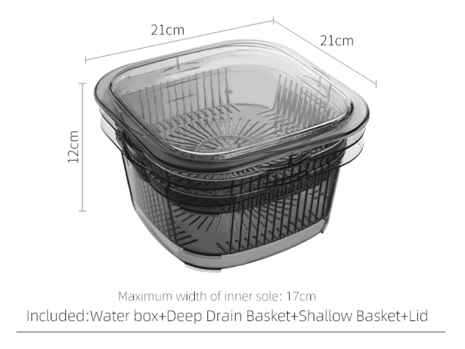 Shimoyama Multi-Purpose Colander Washing Basket Set