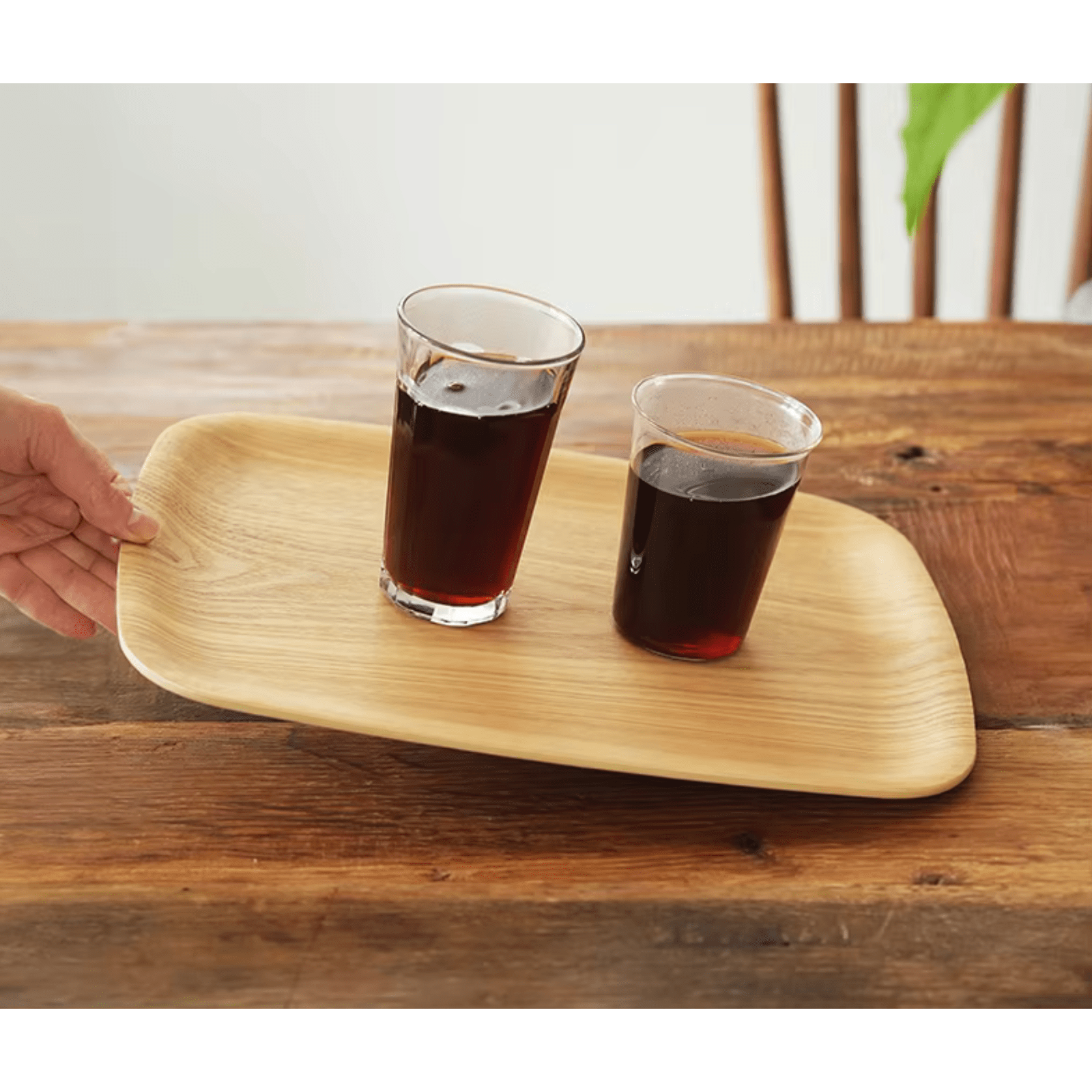 Shimoyama Non-slip Ashwood Tray - 36x28cm