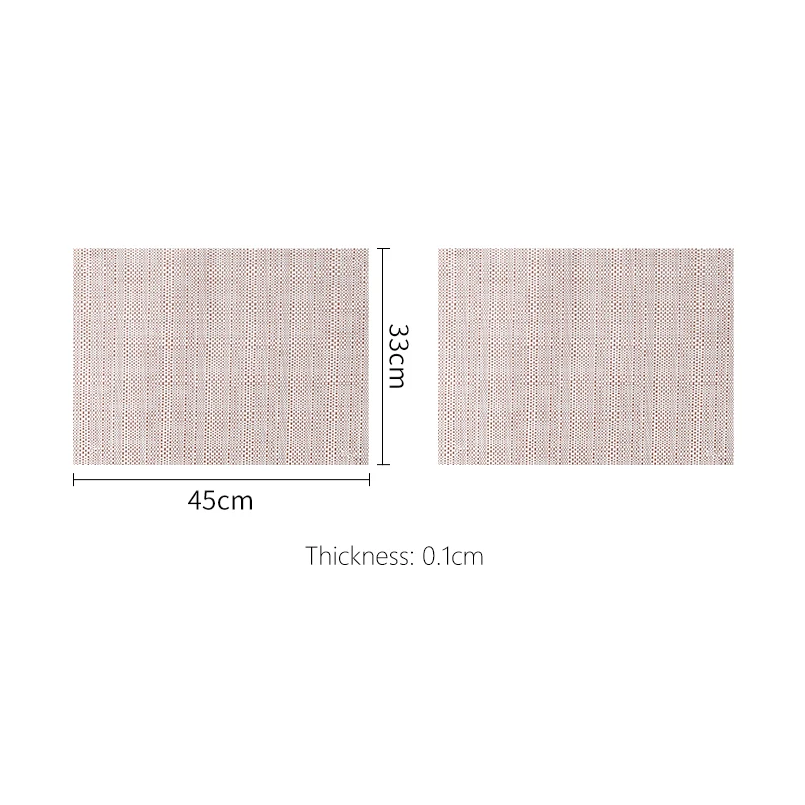 Shimoyama Non-slip Placemats 2P - Orange & White