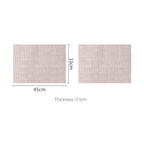 Shimoyama Non-slip Placemats 2P - Orange & White