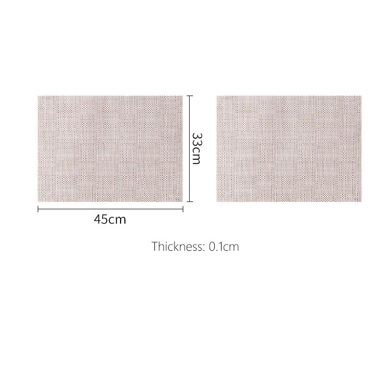 Shimoyama Non-slip Placemats 2P - Orange & White