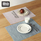Shimoyama Non-slip Placemats 2P - Orange & White