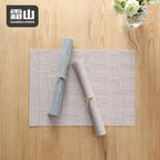 Shimoyama Non-slip Placemats 2P - Orange & White