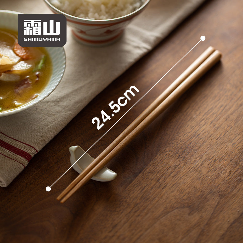 Shimoyama Octagonal Beech Wood Chopsticks - 24.5cm - 5P Set