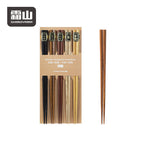 Shimoyama Octagonal Wooden Chopsticks 5P Set