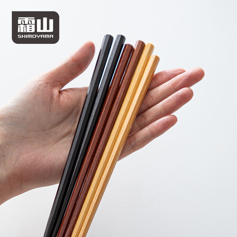 Shimoyama Octagonal Wooden Chopsticks 5P Set