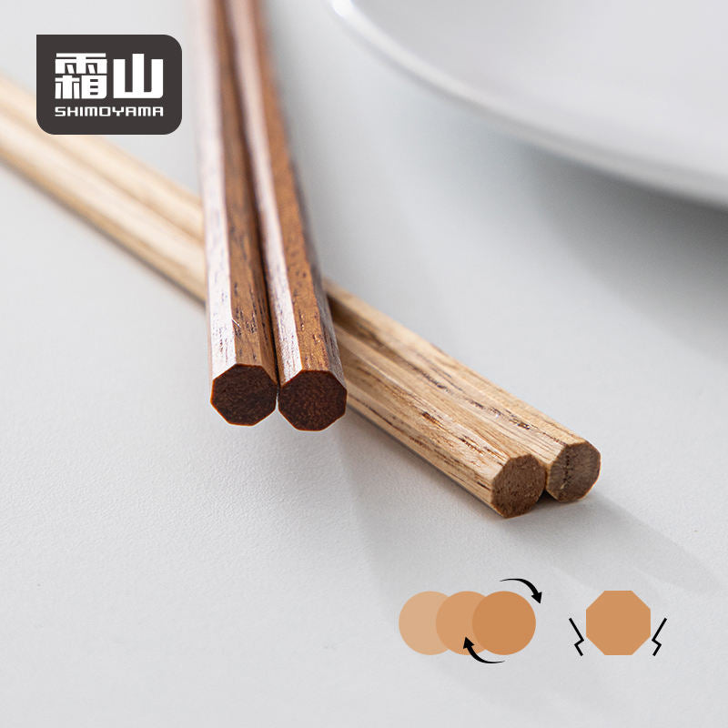 Shimoyama Octagonal Wooden Chopsticks 5P Set