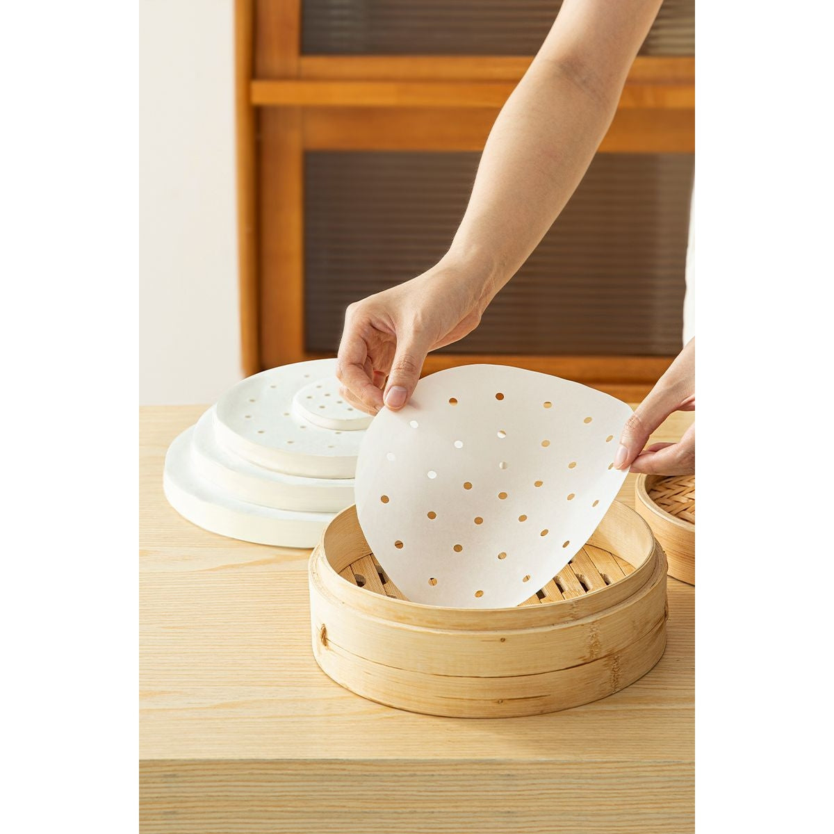 Shimoyama Parchment Steamer Liners φ28cm 100P