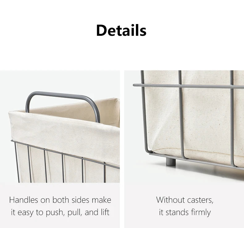 Shimoyama Rolling Laundry Hamper with Wheels