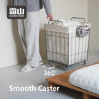 Shimoyama Rolling Laundry Hamper with Wheels