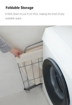 Shimoyama Rolling Laundry Hamper with Wheels