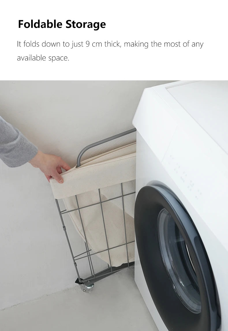 Shimoyama Rolling Laundry Hamper with Wheels