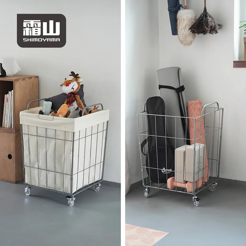 Shimoyama Rolling Laundry Hamper with Wheels