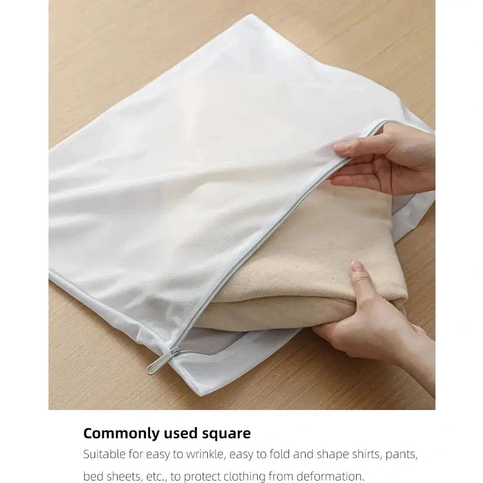 Shimoyama Rough Mesh Square Laundry Bag