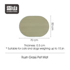 70x50cm Rush Grass Pet Mat Size Chart