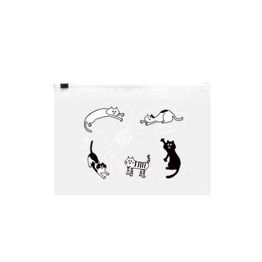 Shimoyama Slide Lock Food Bag M 20P - Cat
