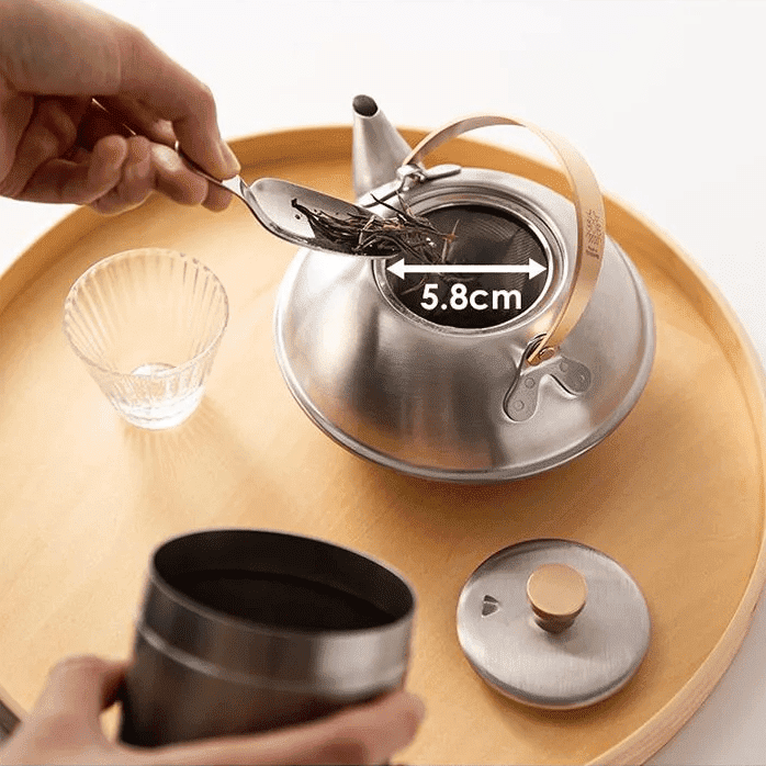 Shimoyama Stainless Kyusu Teapot 0.6L