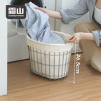 Shimoyama Stainless Steel 2 Tier Laundry Basket Trolley
