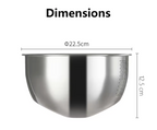 Shimoyama Stainless Steel 3 Way Rice Strainer Washing Bowl 22.5cm