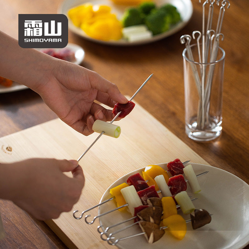 Shimoyama Stainless Steel Barbecue Skewer - 15cm - 10P