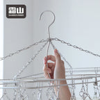 Shimoyama Stainless Steel Foldable Laundry Hanger - 30 Pegs