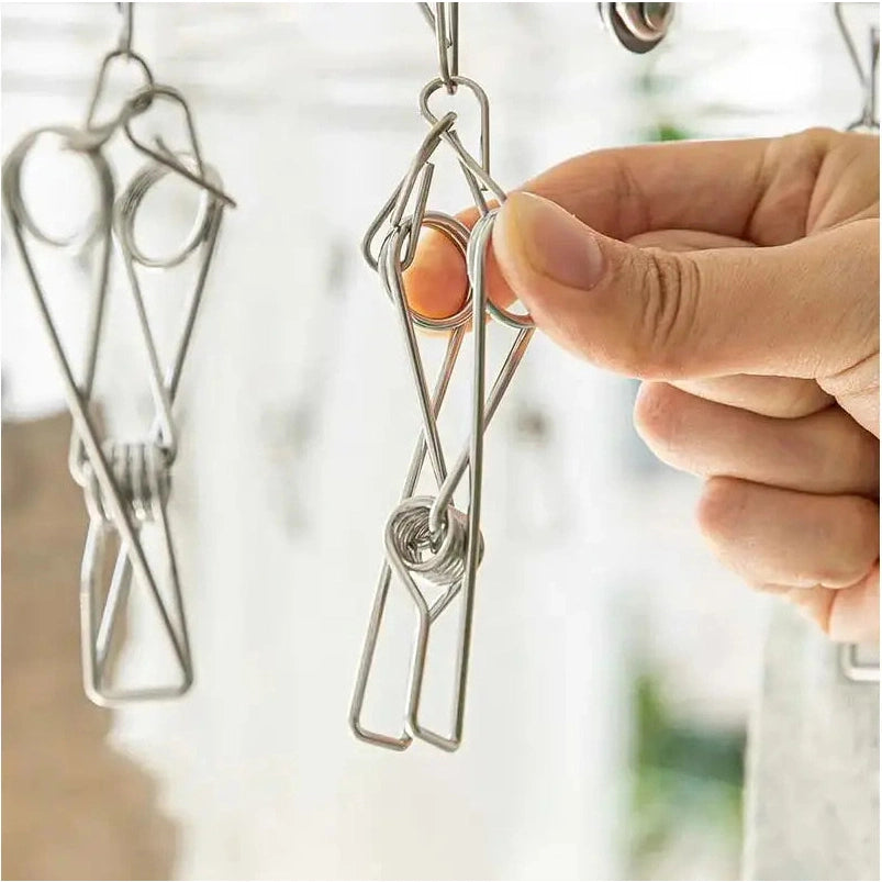 Shimoyama Stainless Steel Foldable Laundry Hanger 22 Pegs