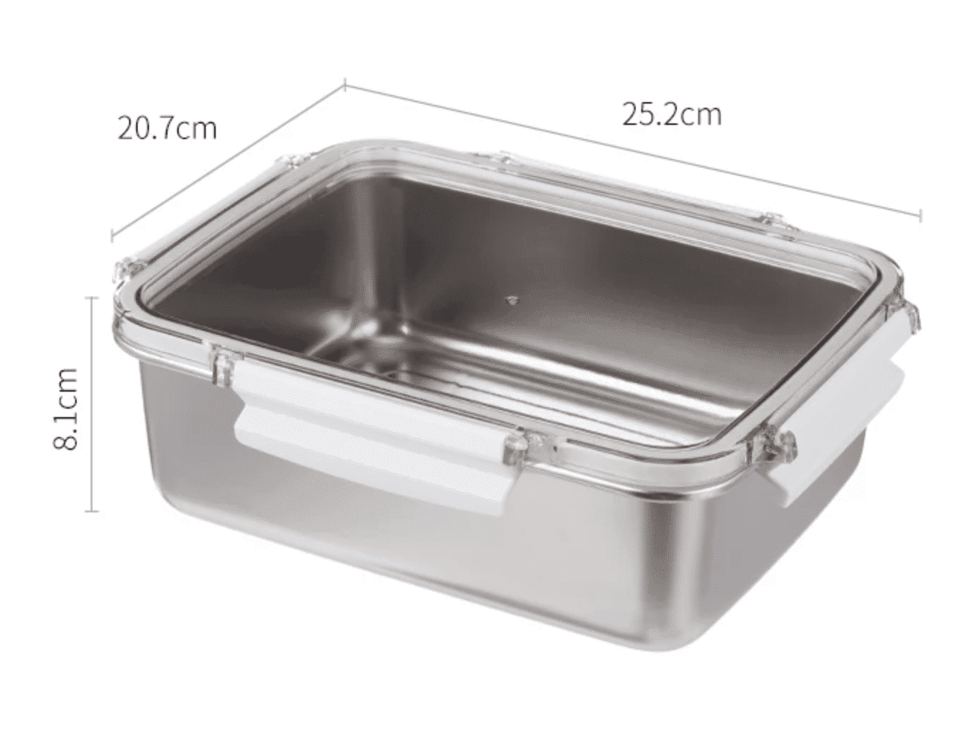 Shimoyama Stainless Steel Food Storage Container 2300ml