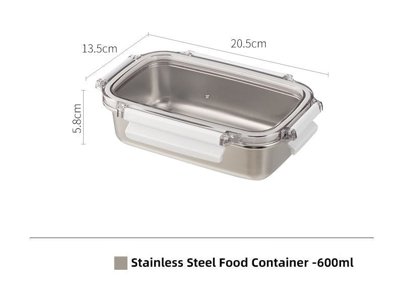 Shimoyama Stainless Steel Food Storage Container 600ml