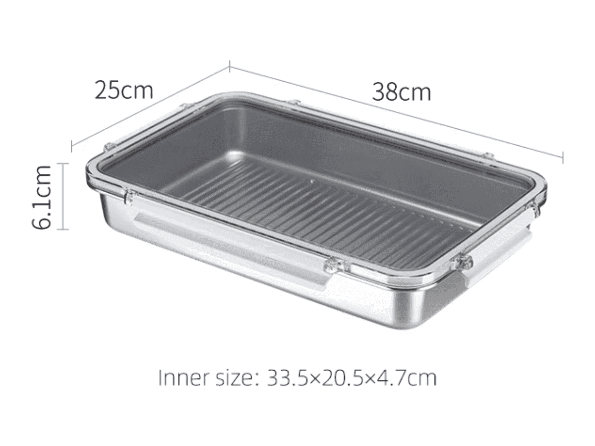 Shimoyama Stainless Steel Food Storage Container 3200ml