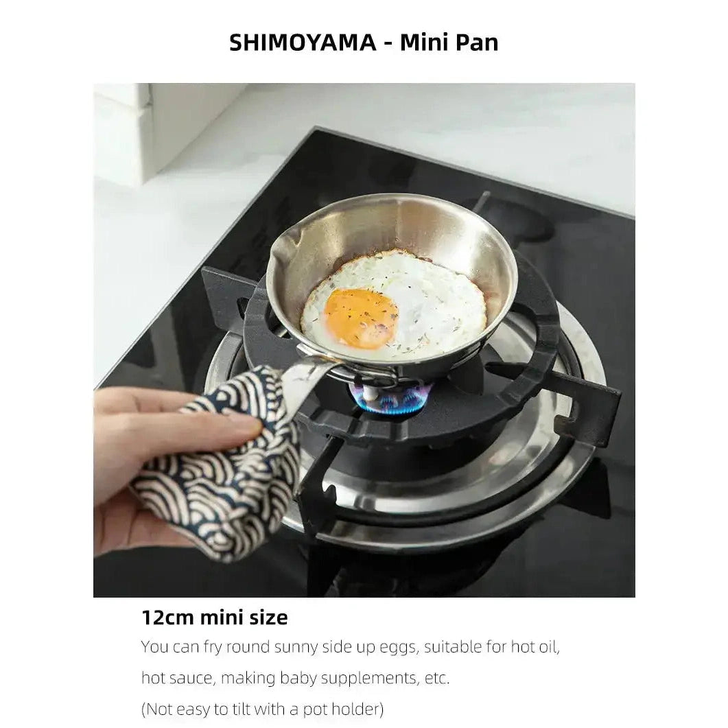 Shimoyama Stainless Steel Frying Pan 12cm
