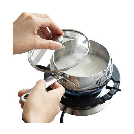Shimoyama Stainless Steel Glass Pot Lid 13cm