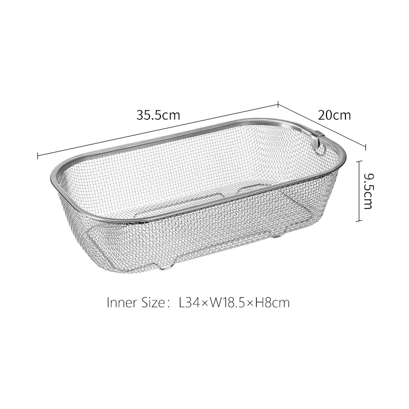 Shimoyama Stainless Steel Rectangle Mesh Basket