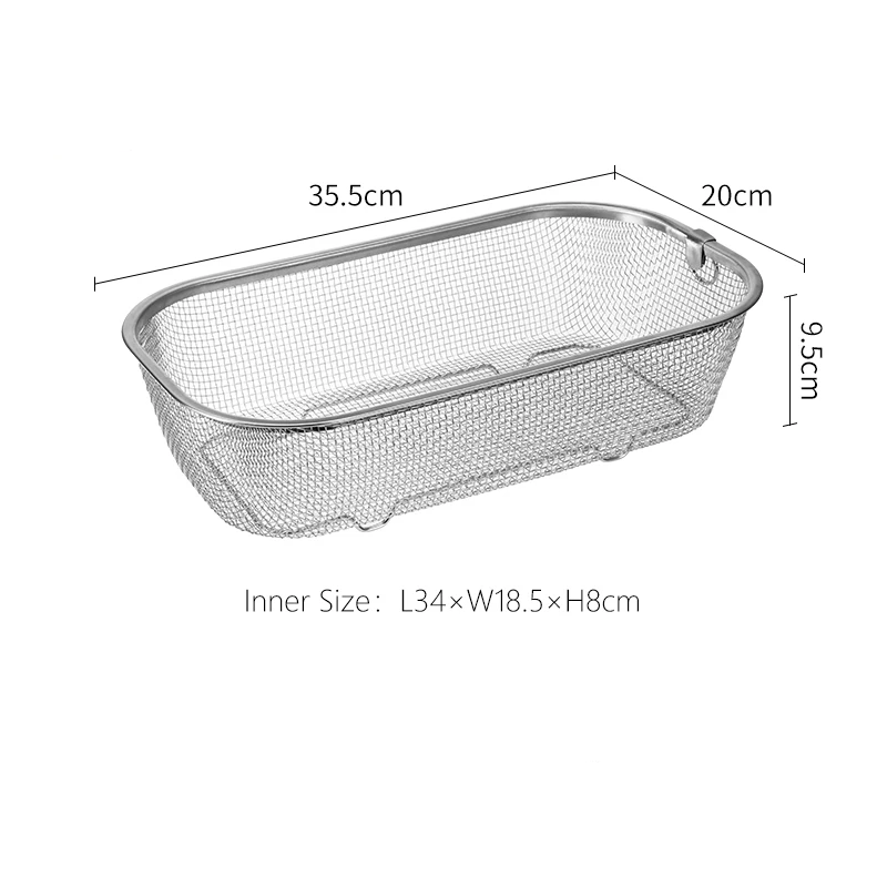 Shimoyama Stainless Steel Rectangle Mesh Basket