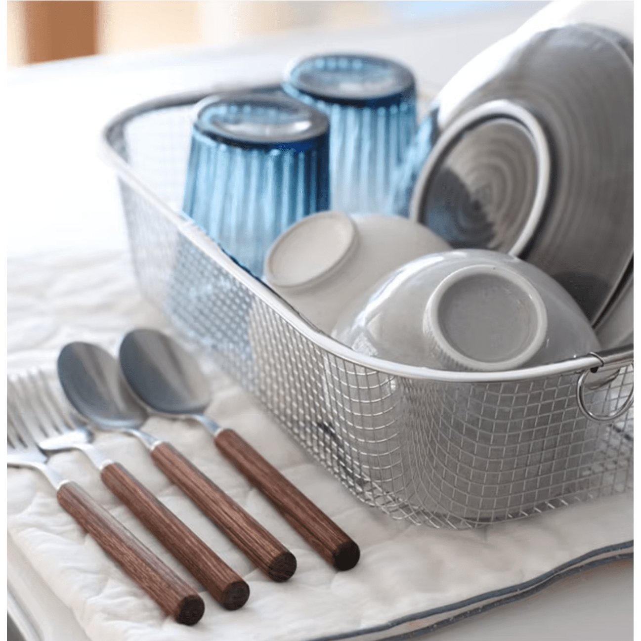 Shimoyama Stainless Steel Rectangle Mesh Basket