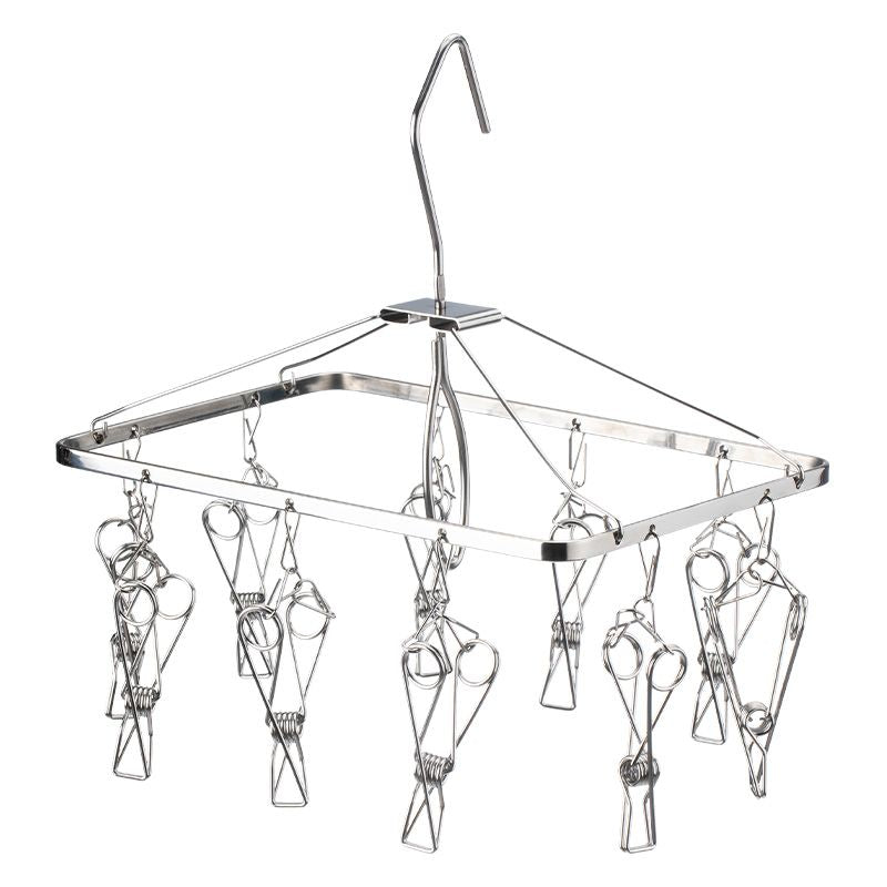 Shimoyama Stainless Steel Square Hanger - 10 Pegs