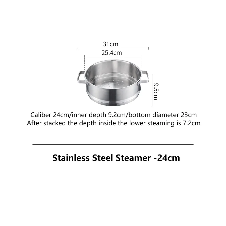 Shimoyama Stainless Steel Steamer - 24cm