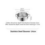 Shimoyama Stainless Steel Steamer - 24cm