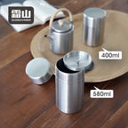 Shimoyama Stainless Steel Tea Storage Jar - 580ml