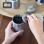 Shimoyama Stainless Steel Tea Storage Jar - 580ml