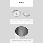 Shimoyama Stainless Steel Tea Storage Jar - 580ml