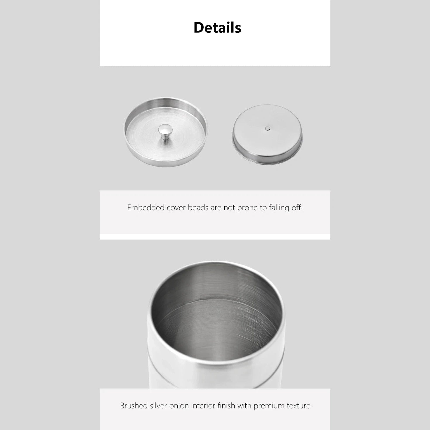 Shimoyama Stainless Steel Tea Storage Jar - 580ml