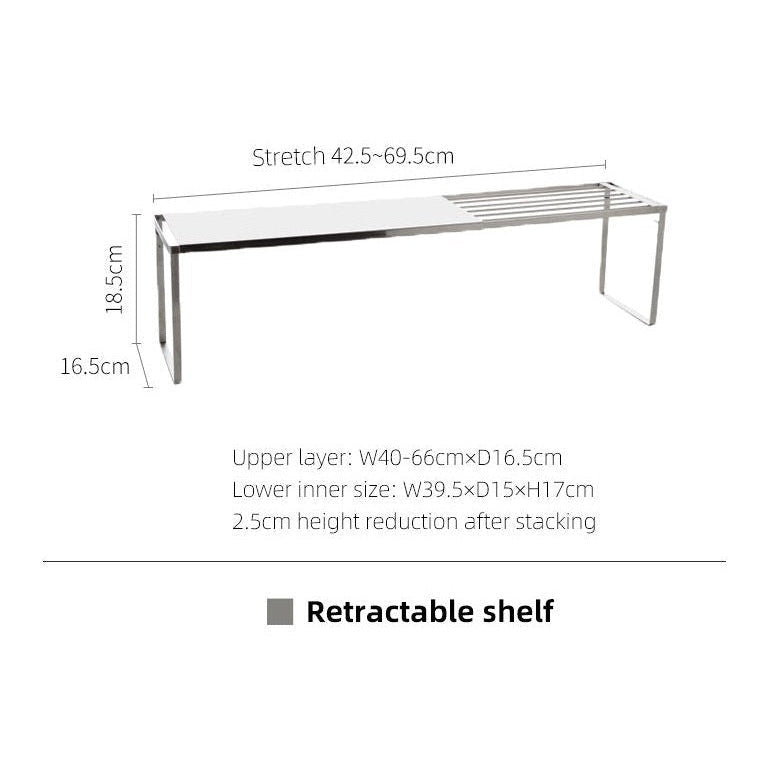 Shimoyama Stainless Steel Telescopic Storage Rack Shelf
