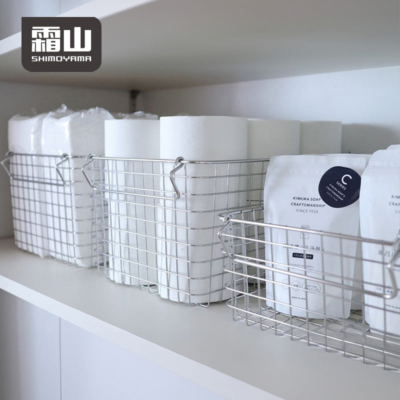 Shimoyama Stainless Steel Wire Basket with Handles XL
