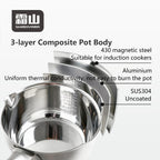 Shimoyama Stainless Steel Yukihira Pan With Lid Φ18cm